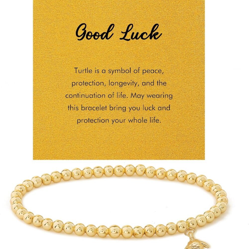 Golden Bracelets for Women, Evil Eye Butterfly Dragonfly Elephant Charm Bracelet